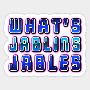 What's Jablins Jables Sticker